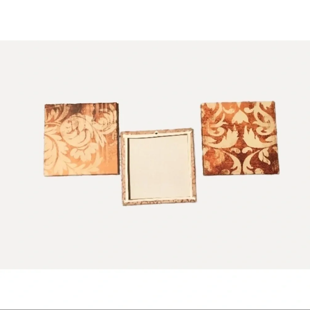 𝅺canvas Art Print Orange and Cream Size three actual prints